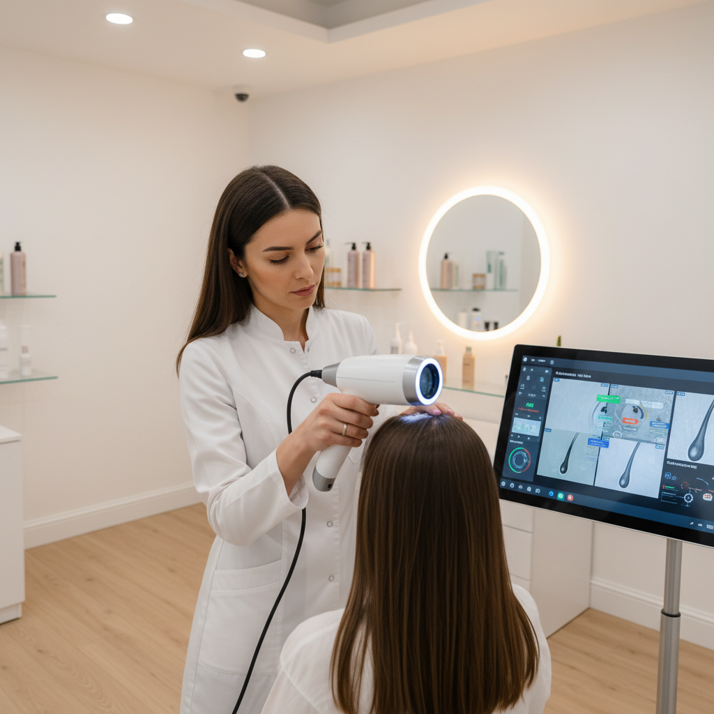 Kopfhaut Haaranalyse